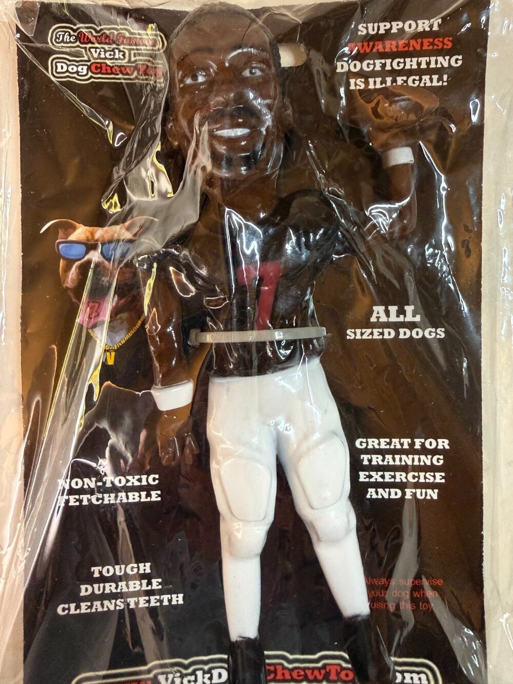 Michael Vick Dog Chew Toy Sealed Anti Dog Fighting Awareness Collectible 2007